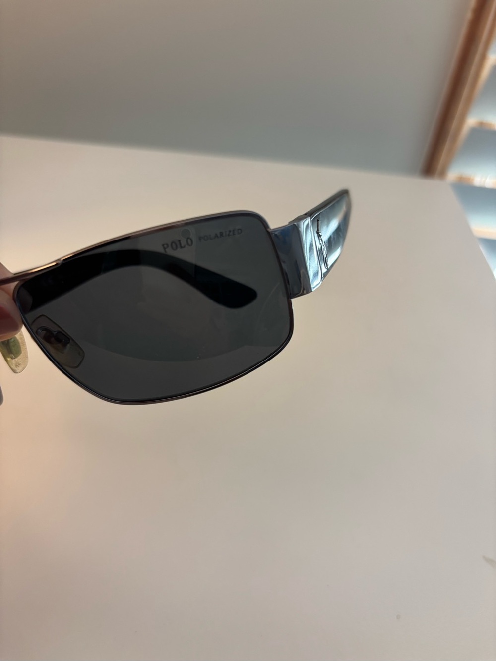 RALPH LAUREN POLO POLARIZED 3041 9002/81 SILVER/BLACK AUTHENTIC SUNGLASSES 64-14 - Picture 9 of 16